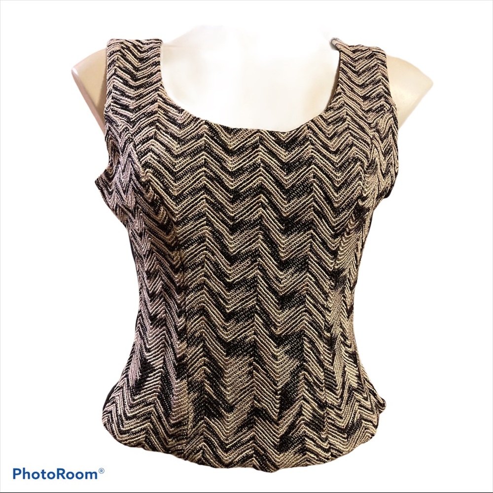 - Flora Nikrooz Textured Zigzag Patterned Blouse - image 1